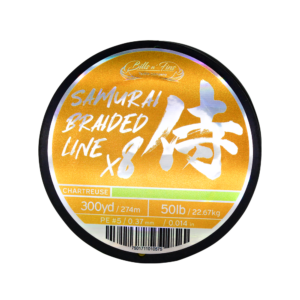 Bills n Fins Samurai Braided Line X8 300 Yds / Chartreuse